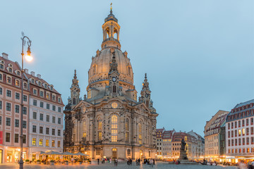 Fototapeta na wymiar Dresden at Dusk