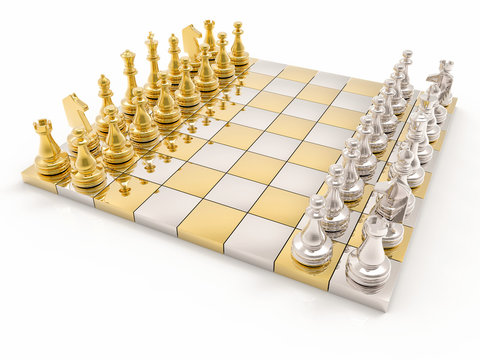 3D Chess Background