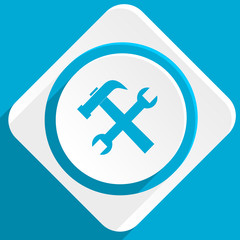 Obraz premium tool blue flat design modern icon for web and mobile app