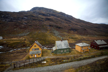 Norvegia,campagna in autunno.