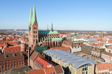 Marienkirche und Marktplatz