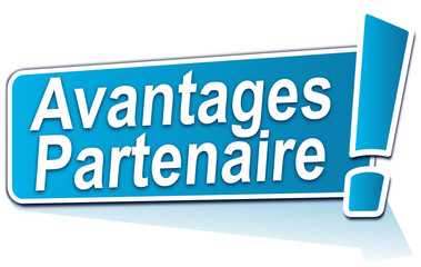 avantages partenaire sur étiquette bleue