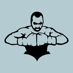 Vector illustration Logo boxing club