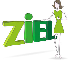 Frau - Ziel erreichen