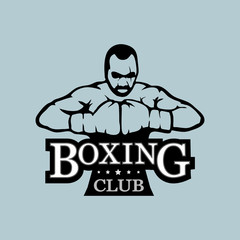 Vector illustration Logo boxing club