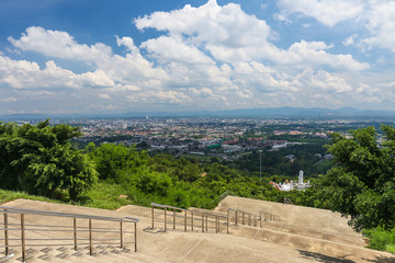 City scenery from Hat Yai public park view