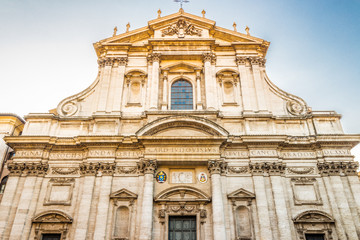 Fototapeta na wymiar The Church of Saint Ignatius of Loyola in Rome
