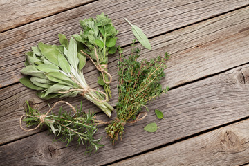 Fresh garden herbs