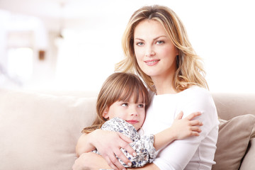 Lovely mother and daughter