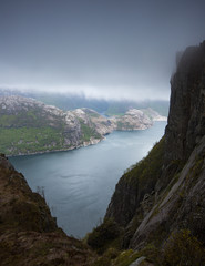 Norwegian landscape, Prekestolen, Norway