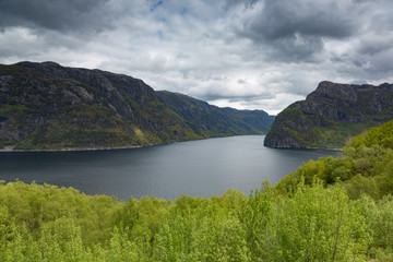 Norway landscape. Frafjord