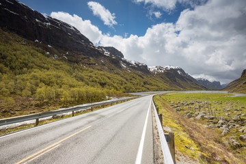 Norway road at rogaland