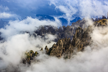 Dolomites, South Tyrol. Location Auronzo, Italy, Europe 