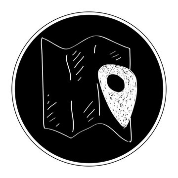 Simple doodle of a map