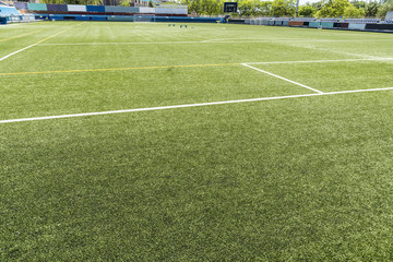 Empty football field