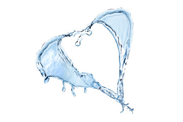 Plakat water splash heart