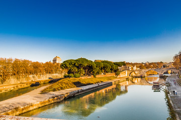 Fototapeta premium view of the river Tiber