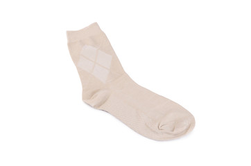 Man's socks isolated on white background