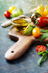 various of colorful tomatoes