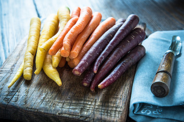 Marcket farm fresh rainbow carrots