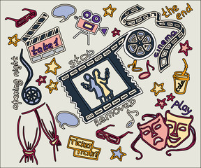 colored Hand drawn cinema