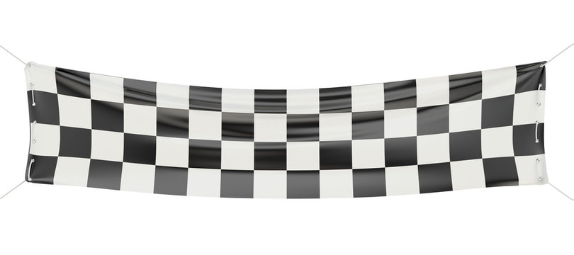 Checkered Finish Banner