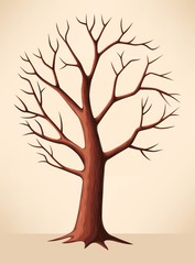 Bare brown tree