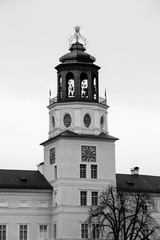 Salzburger Glockenspiel, schwarz weiß