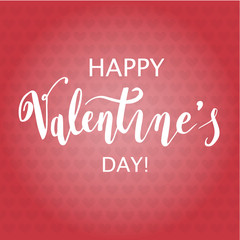 Fototapeta na wymiar Happy Valentine s Day Hand Drawing Background With Hearts