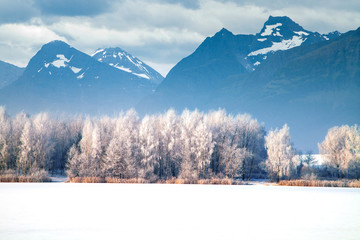 winter mountains. Norway