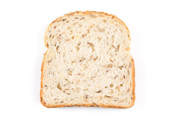 fresh bread on white