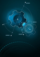 Obraz premium Tecnology concept design