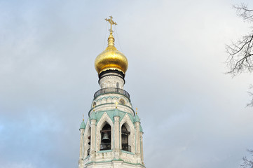 Fototapeta na wymiar temple on Cathedral hill in the city of Vologda, Russia