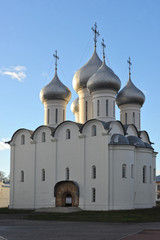 dome of the Orthodox St. Sophia Cathedral in Vologda, Russia