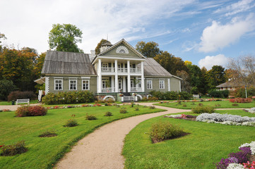 Museum estate of Petrovskoye, Pushkin mountains, Russia - obrazy, fototapety, plakaty