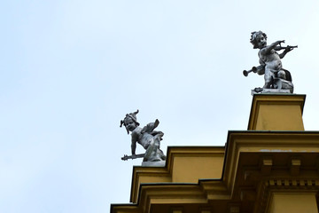 Obraz premium Croatian National Theater (detail), Zagreb, Croatia