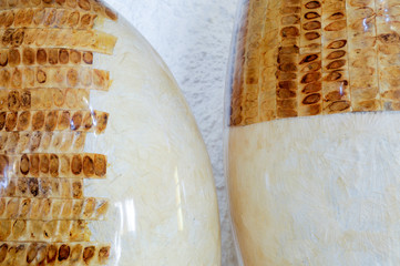 Decorative vase made of synthetic material