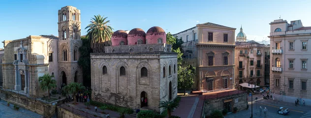 Tuinposter Panoramic view of  Palermo with San Cataldo church, Sicily © Gandolfo Cannatella