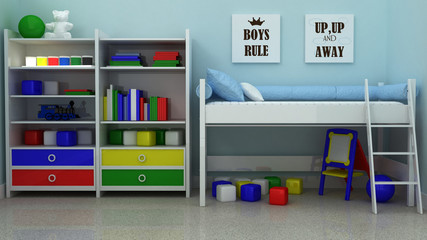 Inspirational quotation Boys rule. Boy Nursery print. Children room decoration