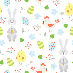 Obraz premium seamless vector Easter pattern