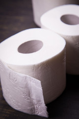 white toilet paper