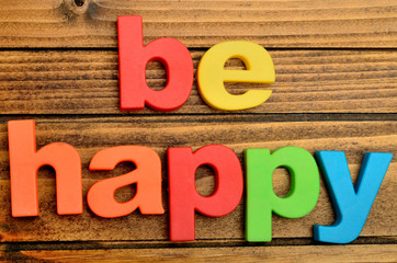 Be happy word