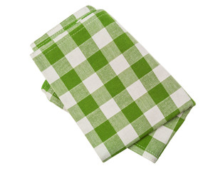 green checkered napkin