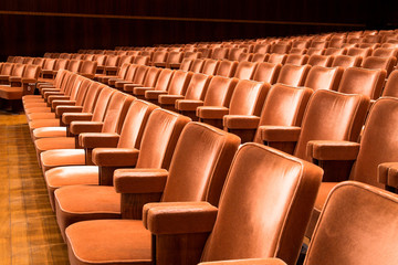 Fototapeta premium Brown theater seats