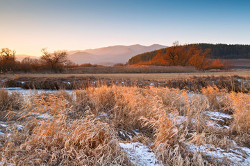 Nature reserve of river Turiec in Slovakia.
