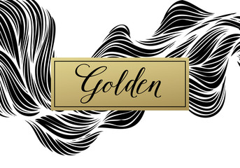 Luxury golden modern card. Vector illustration