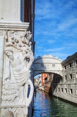 Stickers pour porte Pont des Soupirs Bridge of sighs in Venice, Italy