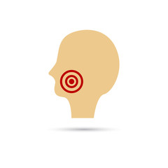 Toothache color icon
