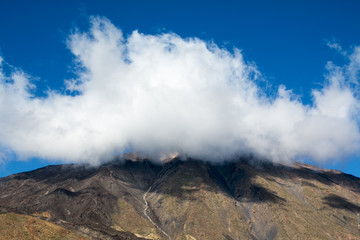 View from peack of volcano