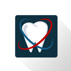 Tooth medical help color icon